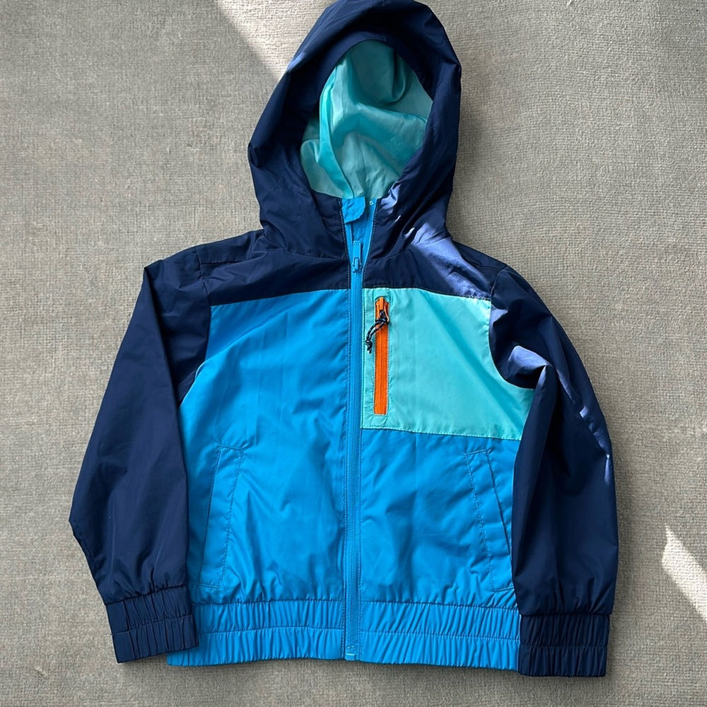 Boy’s Blue Wind Breaker Jacket - All in Motion - XS 4/5